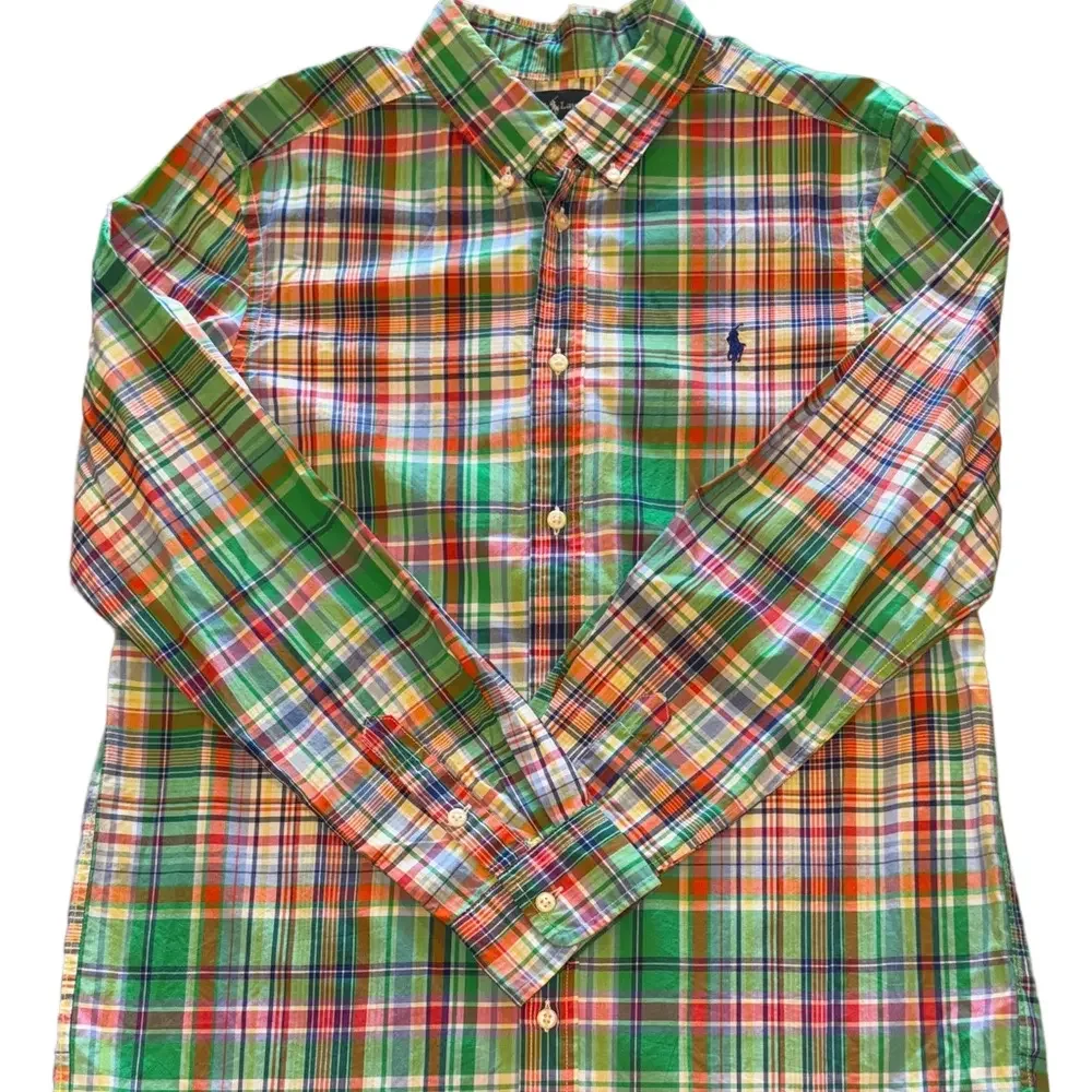 Ralph Lauren Kids XL Multi Colored Plaid Long Sleeve Shirt